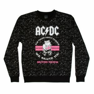 ACDC British Tour 82 Black White Pullover Sweater 2XL